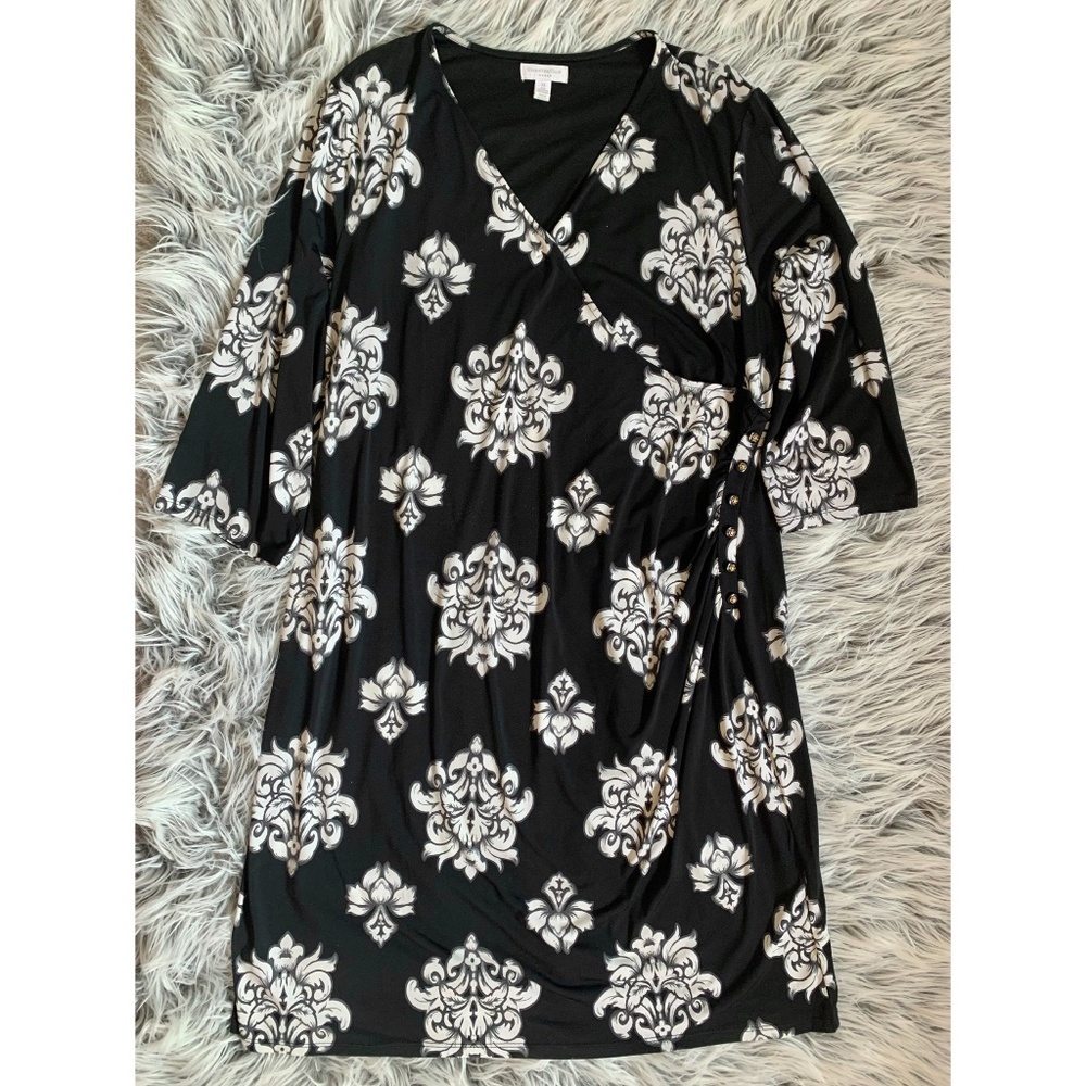 Black Print Dress
